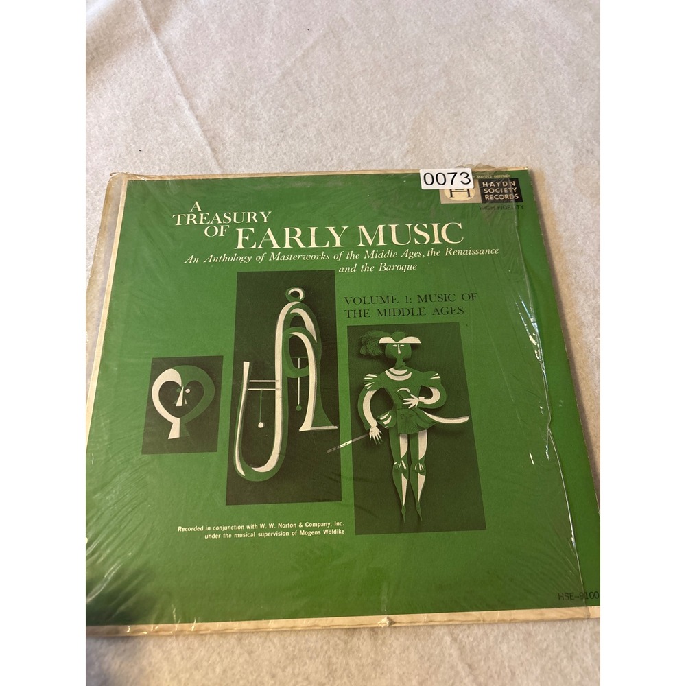 Haydn‎ Society A Treasury of Early Music Vol 1 LP 12" Green Medieval Classical
